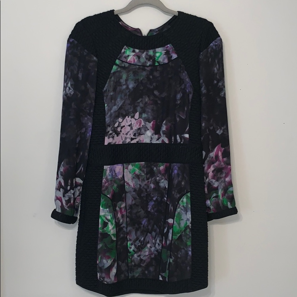 Structured Printed Mini Dress